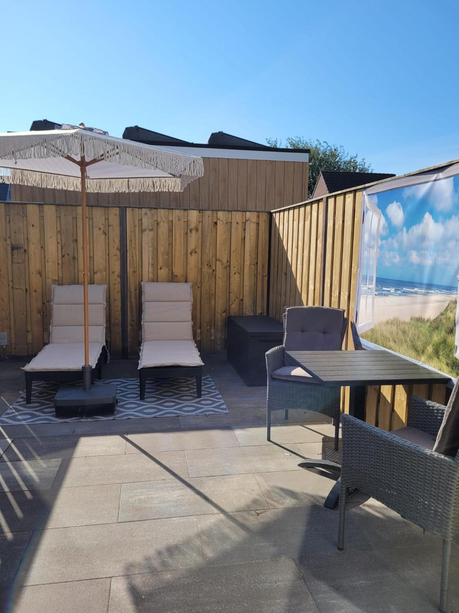 Luxe Kamer Langendam 48 Met Prive Terras Zoutelande Bagian luar foto